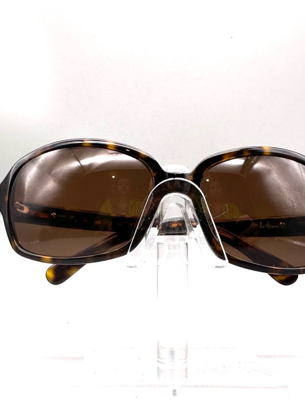 Cole Haan De Haan C603 Tortoise Brown Oval Sunglasses Womens Tortoiseshell